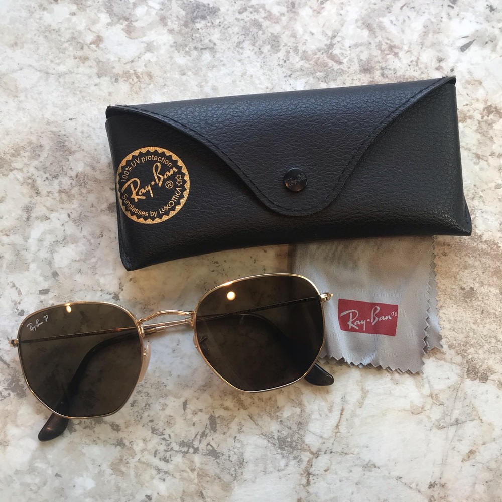 Ray Ban polarized hexagon flat lenses